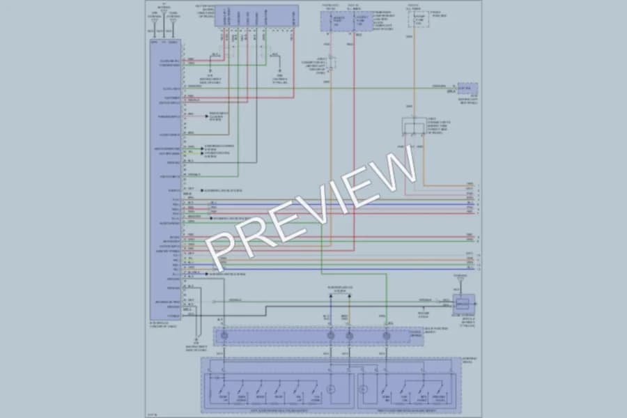 2009 Hyundai Azera Radio wiring diagram preview