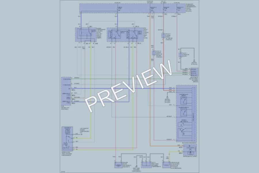 2009 Hyundai Azera Wiper Washer wiring diagram preview