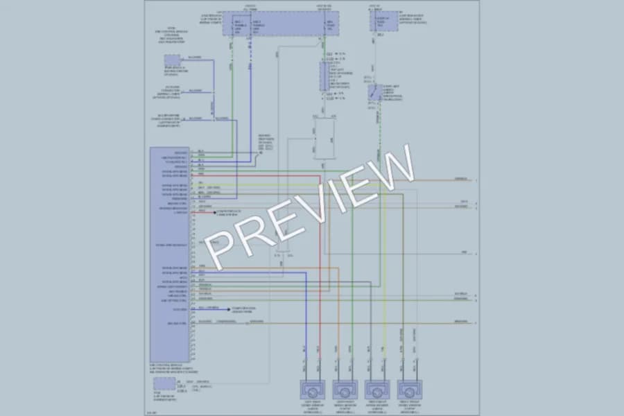2009 Hyundai SantaFe Anti Lock Brakes wiring diagram preview