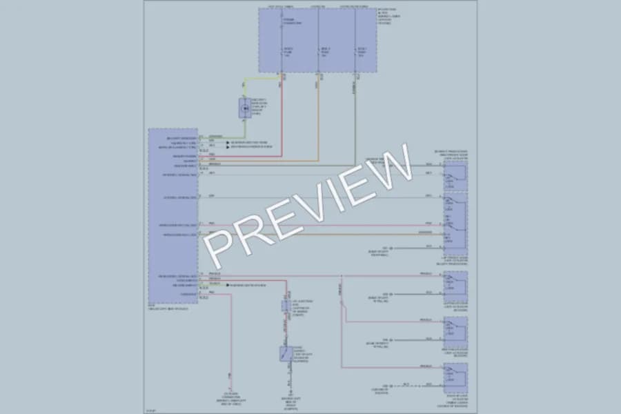 2009 Hyundai SantaFe Anti Theft wiring diagram preview