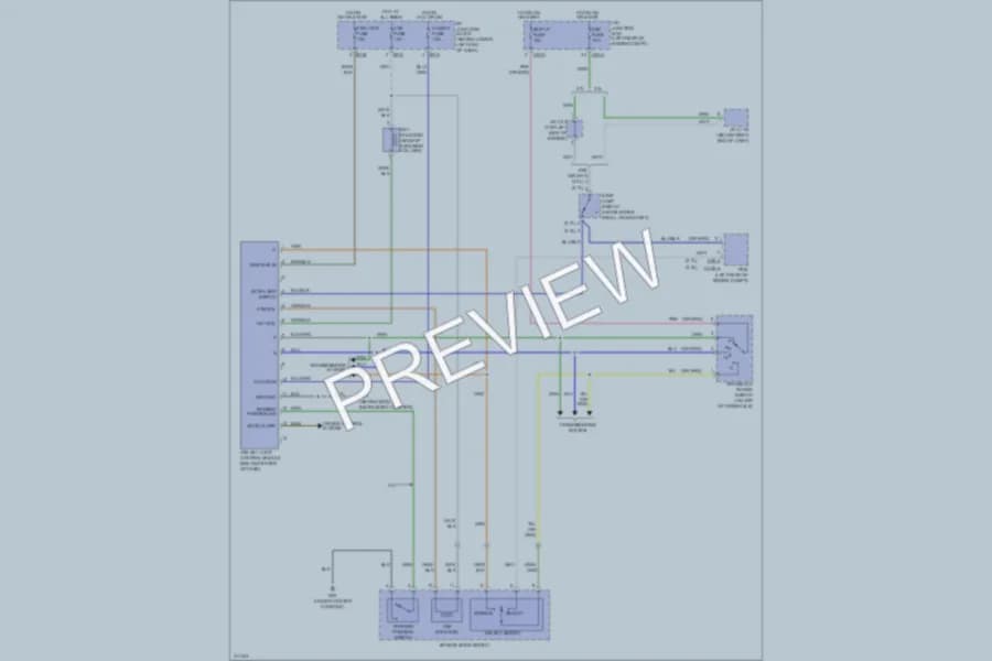 2009 Hyundai SantaFe Shift Interlock wiring diagram preview
