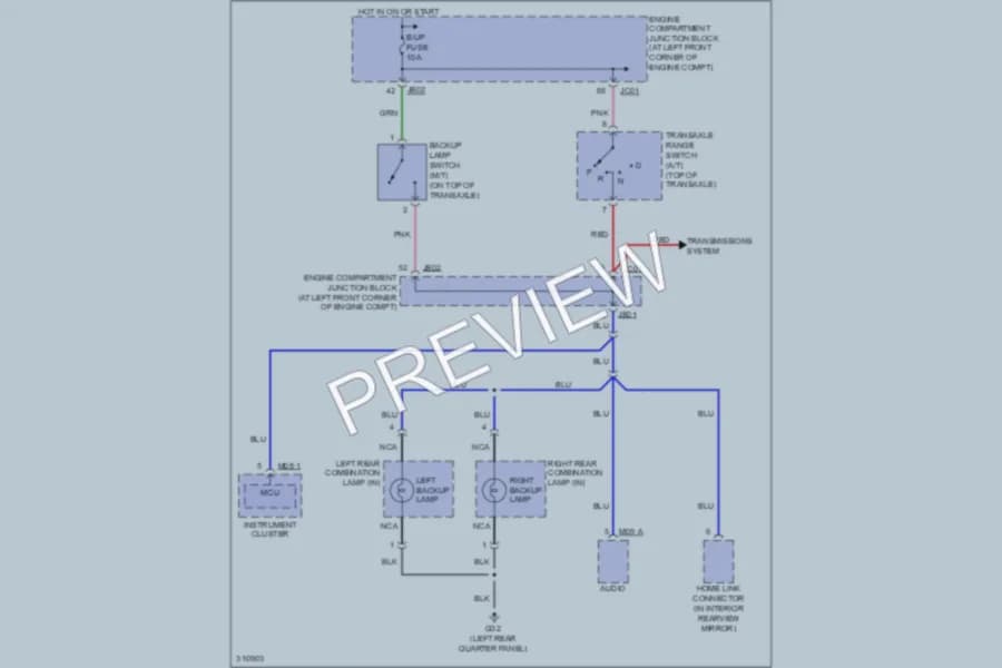 2009 Hyundai Sonata Exterior Lights wiring diagram preview