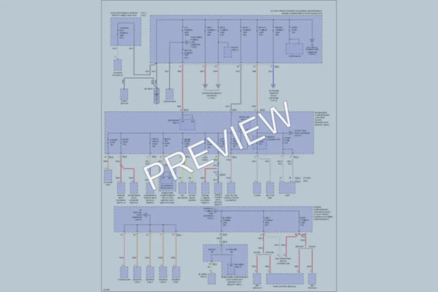 2009 Hyundai Sonata Power Distribution wiring diagram preview