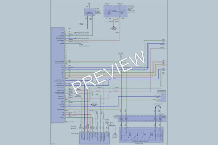 2009 Hyundai Sonata Radio wiring diagram preview
