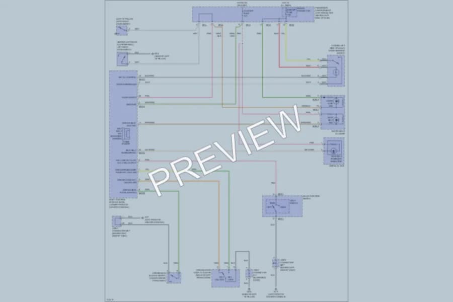 2009 Hyundai Sonata Warning Systems wiring diagram preview