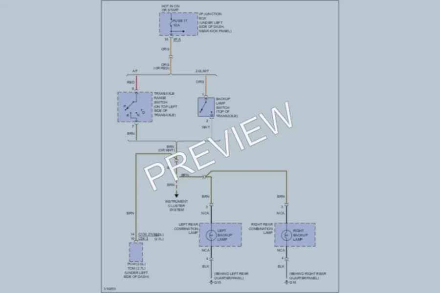 2009 Hyundai Tucson Exterior Lights wiring diagram preview