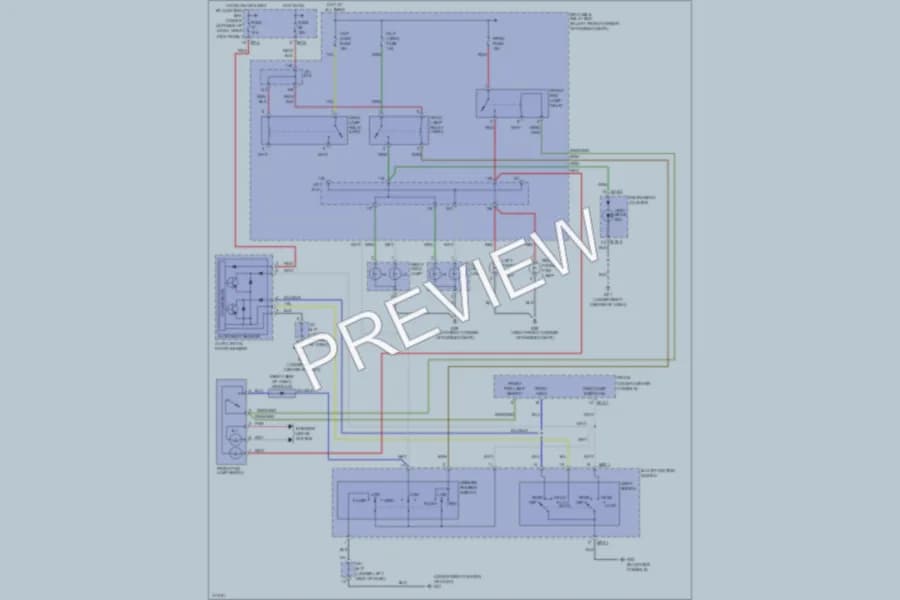 2009 Hyundai Tucson Headlights wiring diagram preview