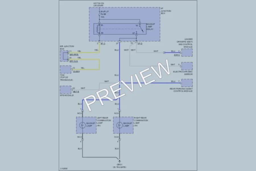 2009 Hyundai Veracruz Exterior Lights wiring diagram preview