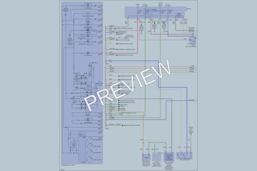 2009 Hyundai Veracruz Instrument Cluster wiring diagram preview