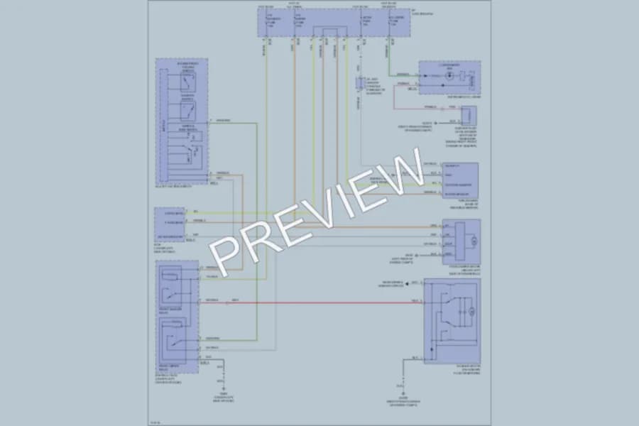 2009 Hyundai Veracruz Wiper Washer wiring diagram preview