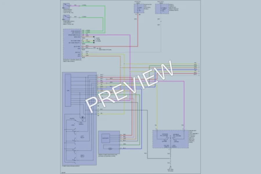 2009 Infiniti EX35 Power Windows wiring diagram preview