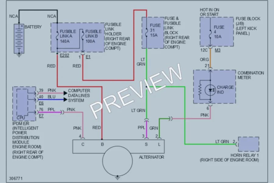 2009 Infiniti EX35 Starting Charging wiring diagram preview