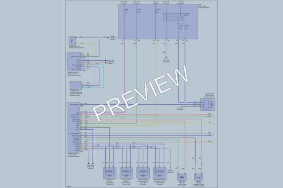 2009 Infiniti FX35 Air Conditioning wiring diagram preview