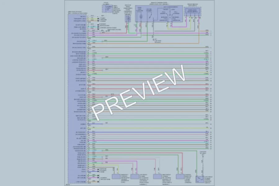 2009 Infiniti FX35 Anti Theft wiring diagram preview