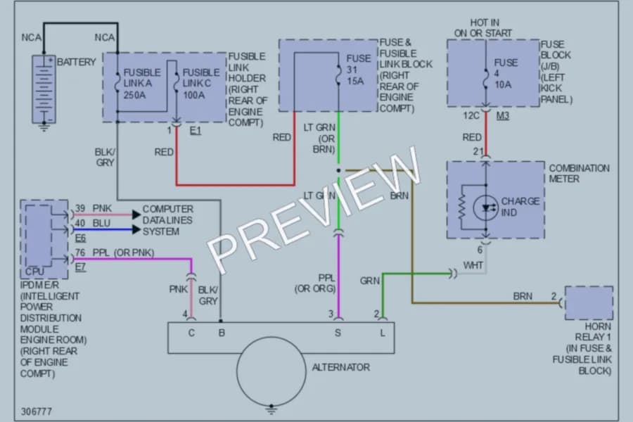 2009 Infiniti FX35 Starting Charging wiring diagram preview