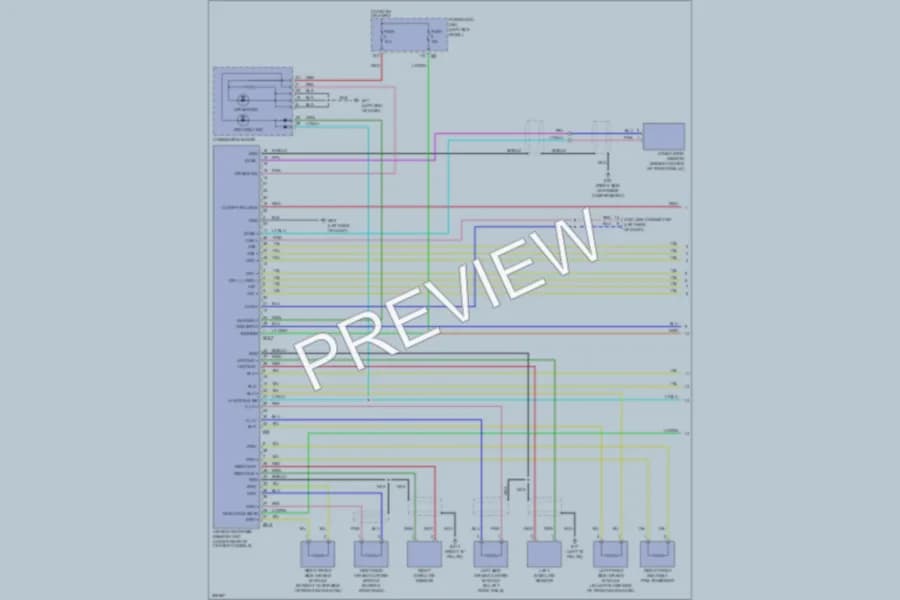 2009 Infiniti FX35 Supplemental Restraints wiring diagram preview