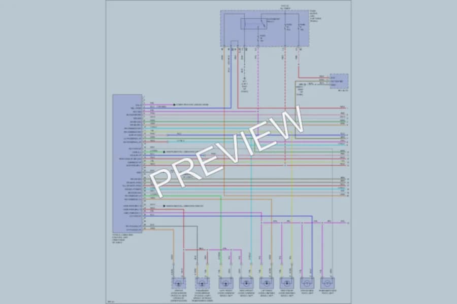 2009 Infiniti FX50 Interior Lights wiring diagram preview