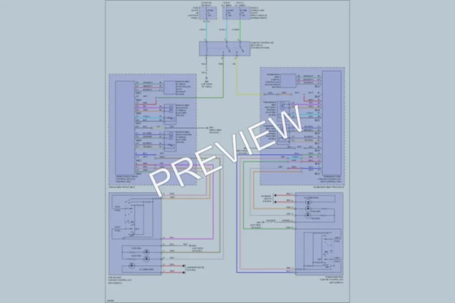 2009 Infiniti FX50 Power Seats wiring diagram preview