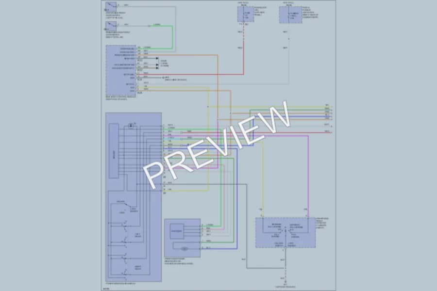 2009 Infiniti FX50 Power Windows wiring diagram preview