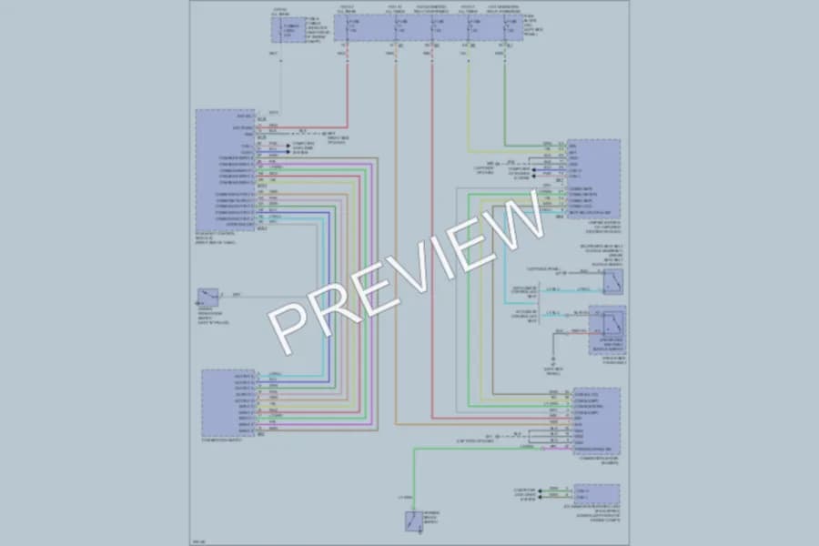 2009 Infiniti FX50 Warning Systems wiring diagram preview