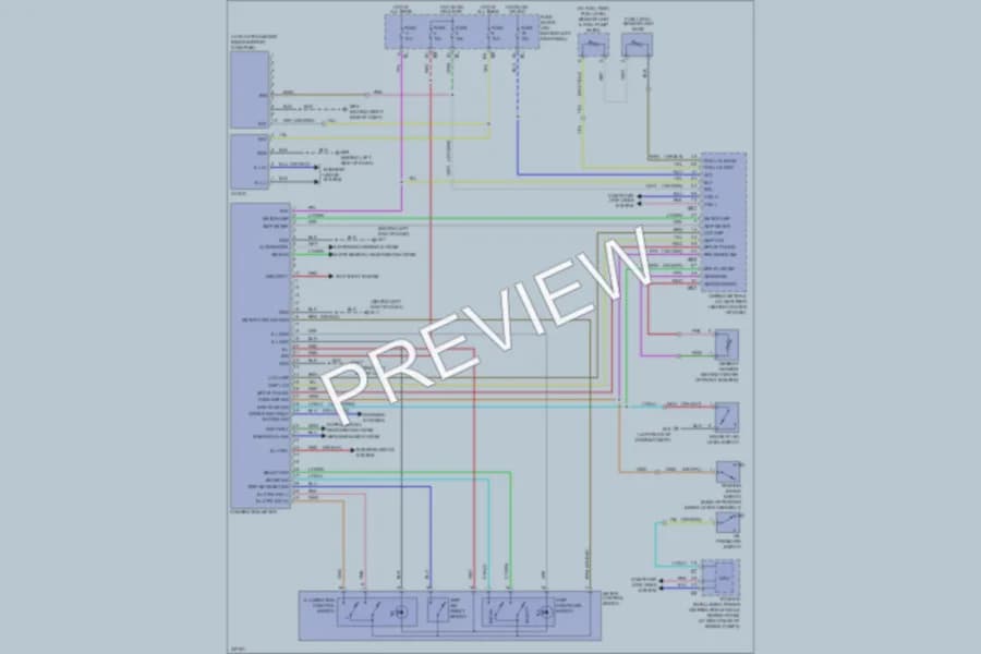 2009 Infiniti G37x Instrument Cluster wiring diagram preview