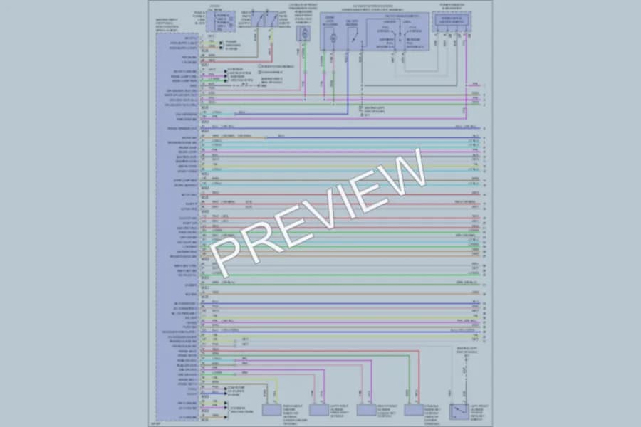 2009 Infiniti G37x Power Door Locks wiring diagram preview