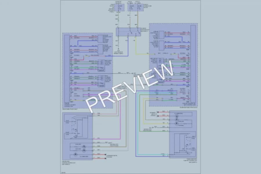 2009 Infiniti G37x Power Seats wiring diagram preview