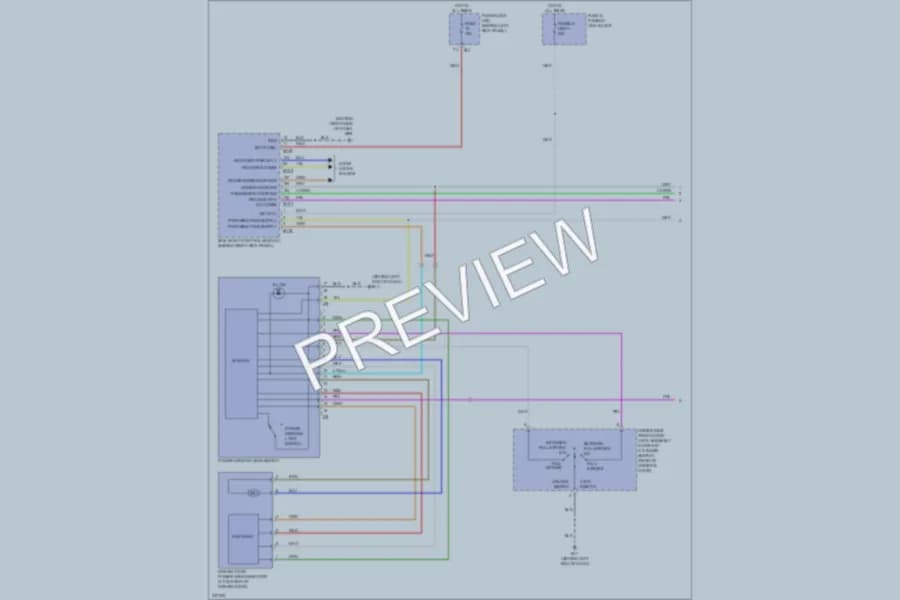 2009 Infiniti G37x Power Windows wiring diagram preview