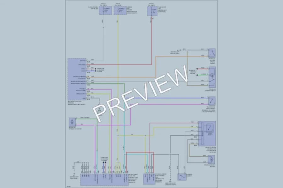 2009 Infiniti G37x Trunk Tailgate Fuel Door wiring diagram preview