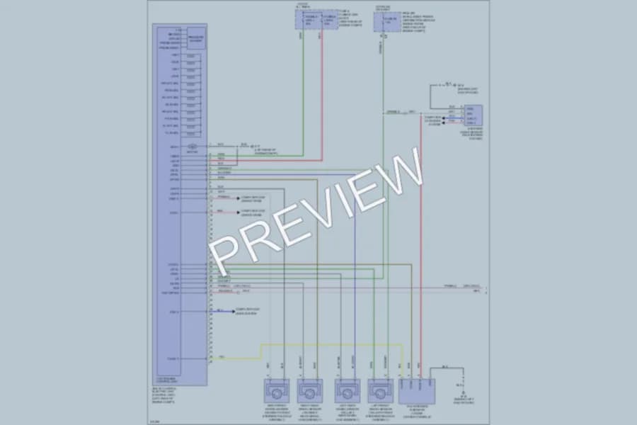 2009 Infiniti M35 Anti Lock Brakes wiring diagram preview