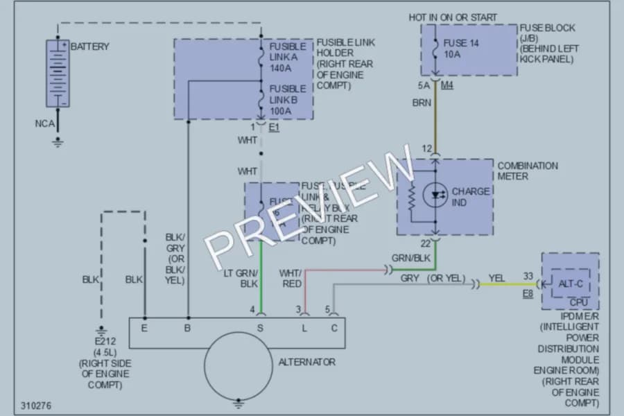 2009 Infiniti M35x Starting Charging wiring diagram preview