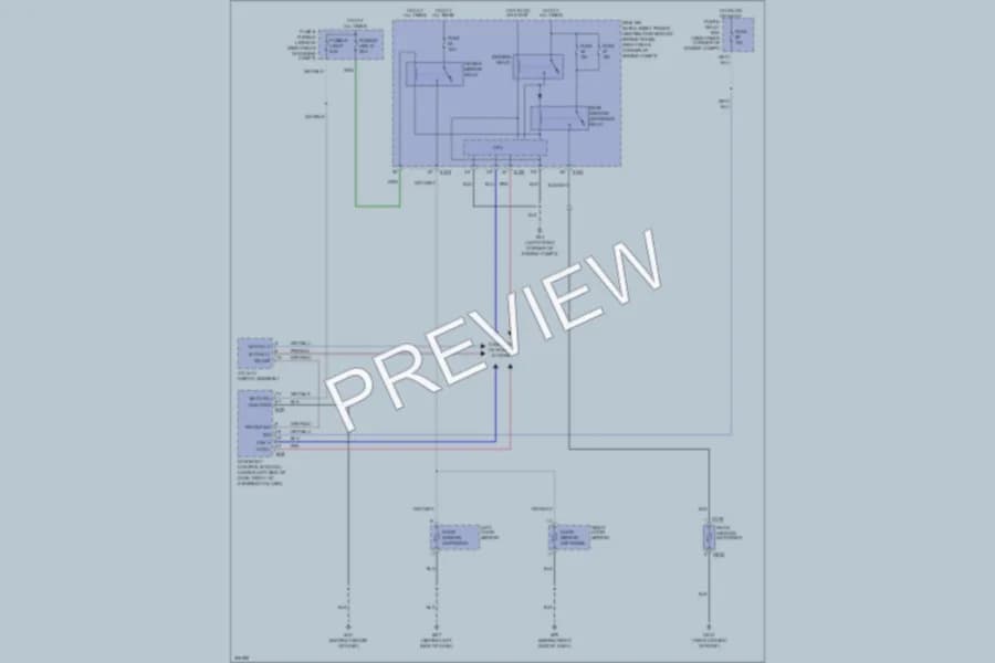 2009 Infiniti QX56 Defoggers wiring diagram preview