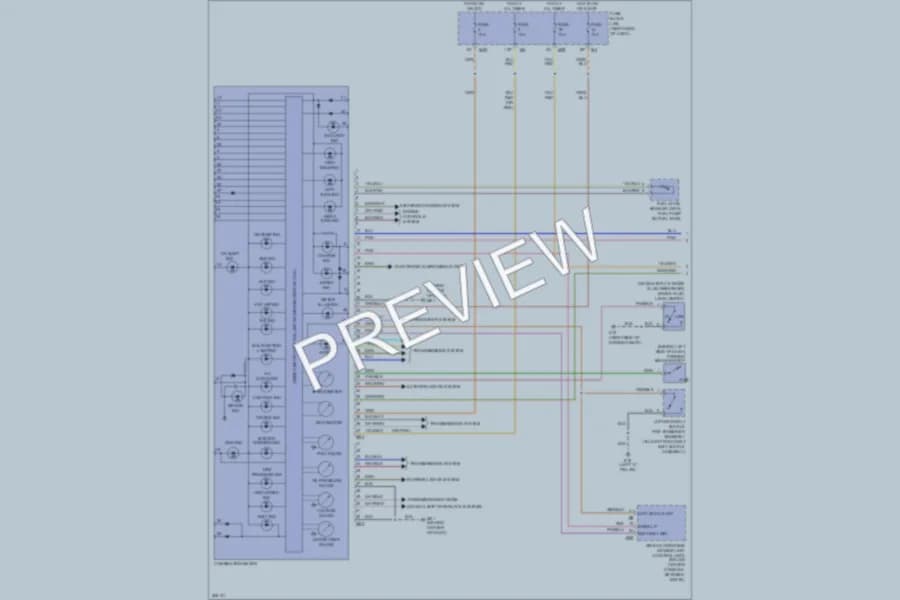 2009 Infiniti QX56 Instrument Cluster wiring diagram preview