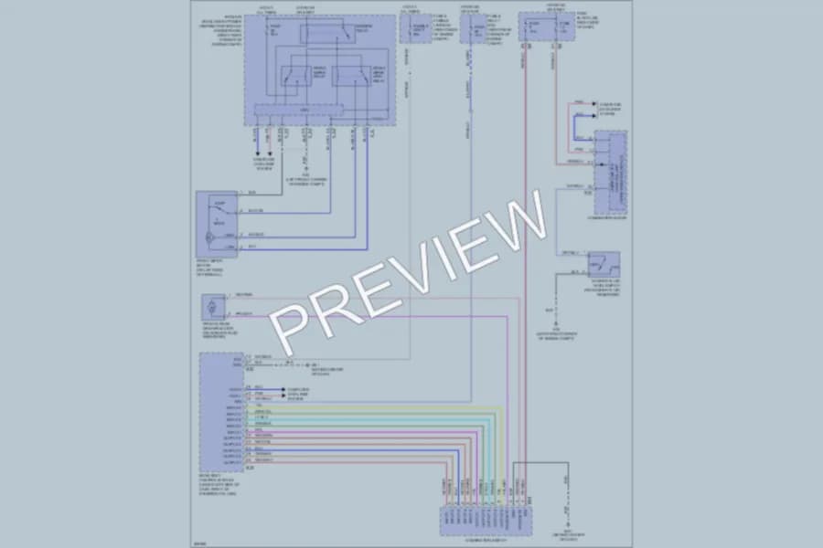 2009 Infiniti QX56 Wiper Washer wiring diagram preview