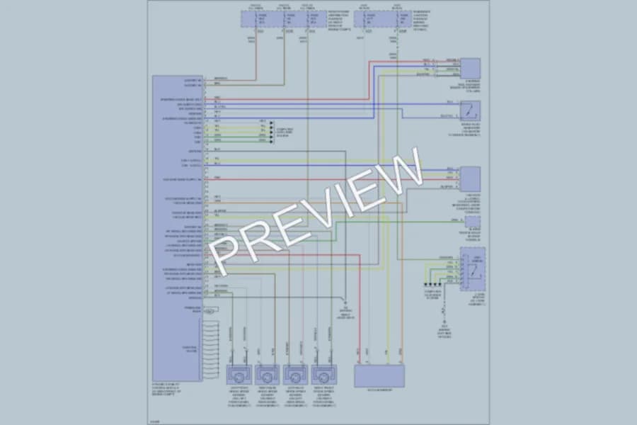 2009 Jaguar VandenPlas Anti Lock Brakes wiring diagram preview