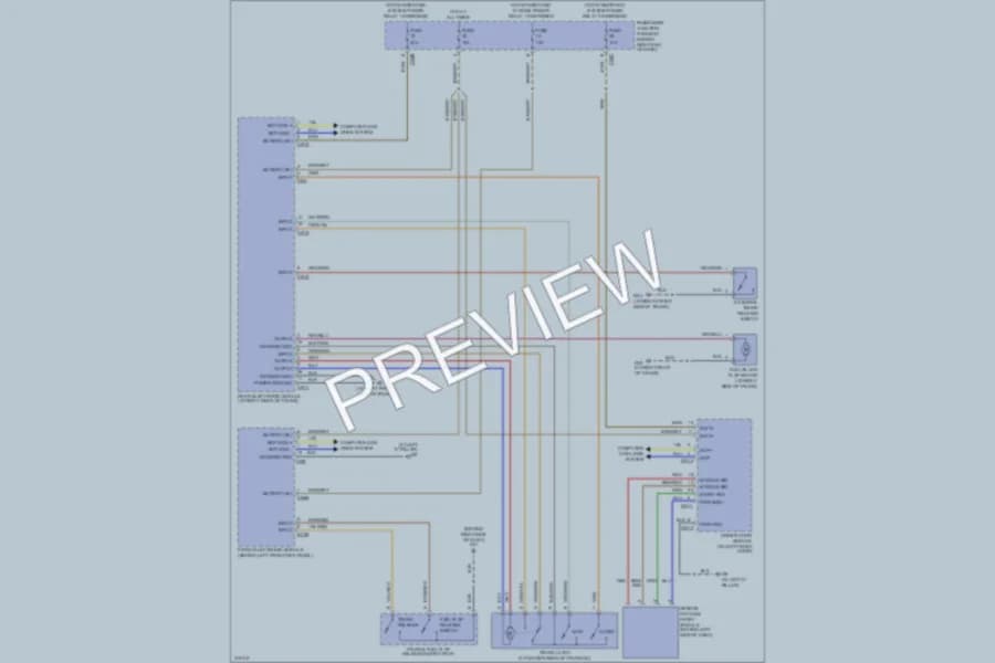 2009 Jaguar VandenPlas Trunk Tailgate Fuel Door wiring diagram preview