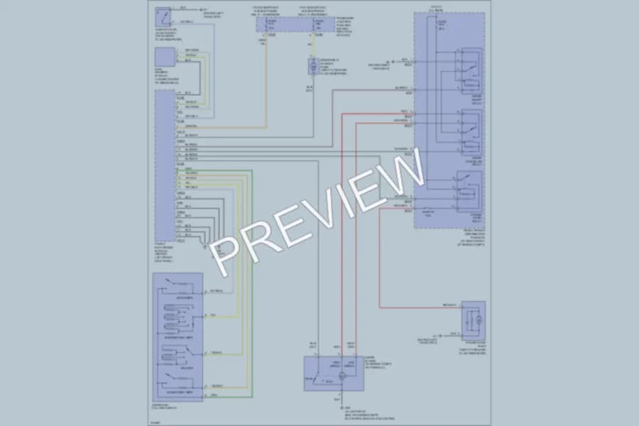 2009 Jaguar VandenPlas Wiper Washer wiring diagram preview