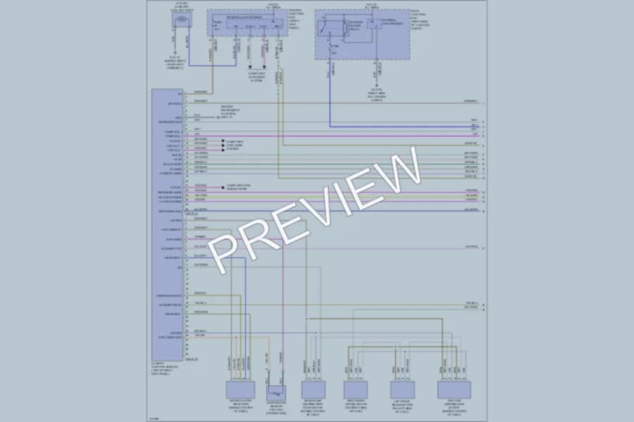 2009 Jaguar XF Air Conditioning wiring diagram preview