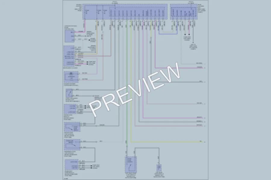 2009 Jaguar XF Anti Theft wiring diagram preview