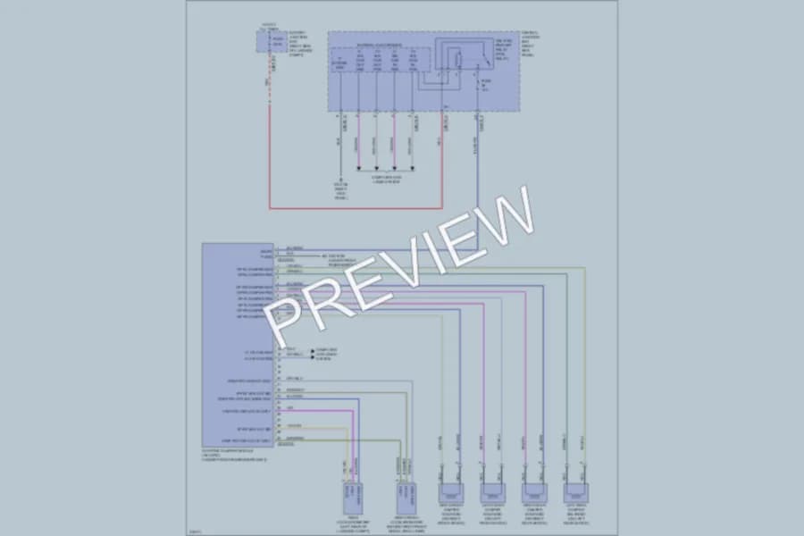 2009 Jaguar XF Electronic Suspension wiring diagram preview