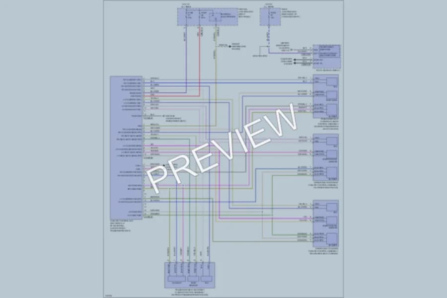 2009 Jaguar XF Power Seats wiring diagram preview