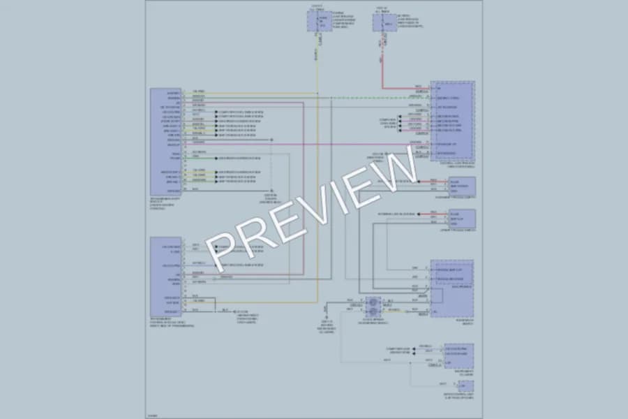 2009 Jaguar XF Transmission wiring diagram preview