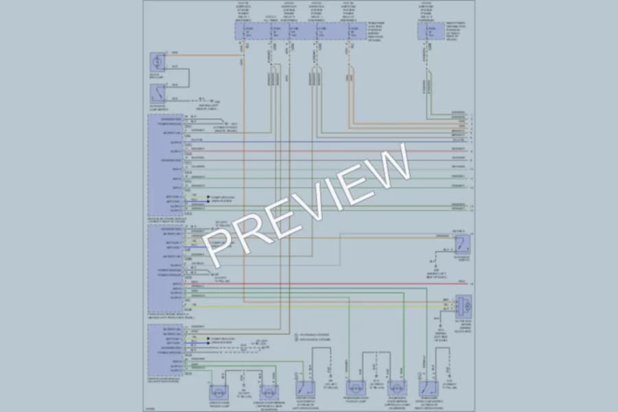 2009 Jaguar XJ8 Interior Lights wiring diagram preview