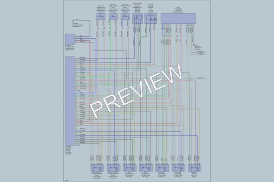 2009 Jaguar XJ8L Air Conditioning wiring diagram preview