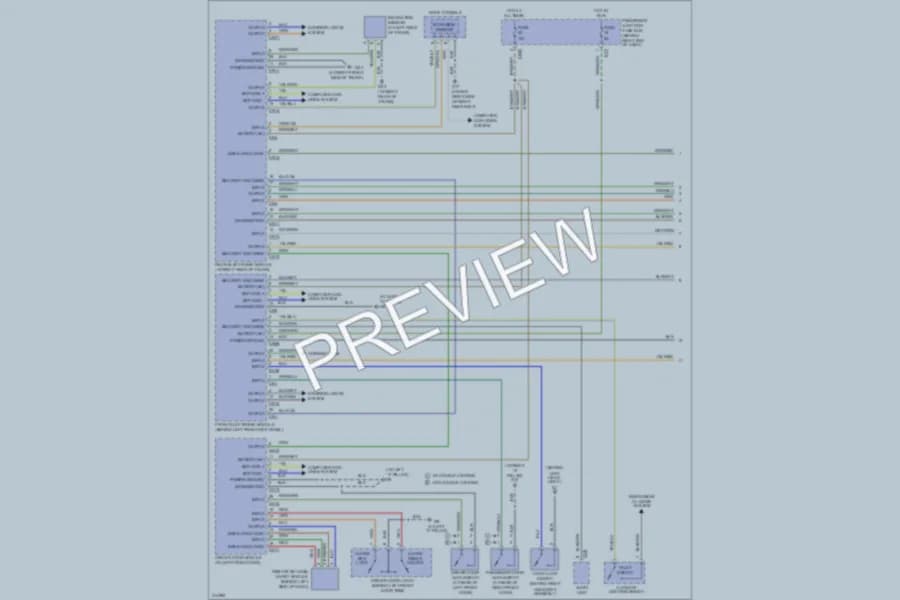 2009 Jaguar XJ8L Anti Theft wiring diagram preview