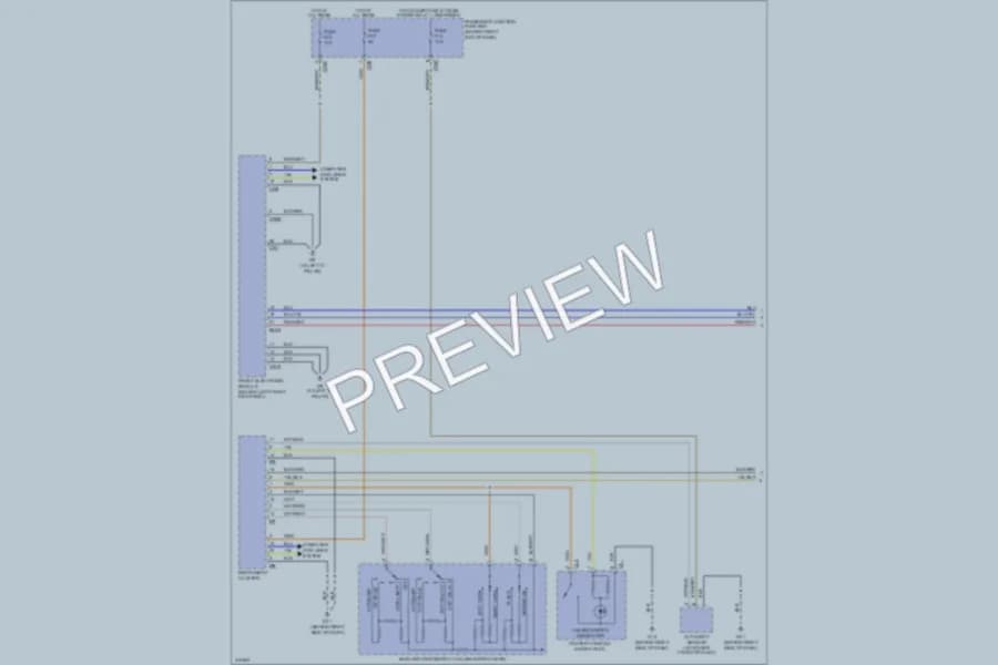 2009 Jaguar XJ8L Headlights wiring diagram preview
