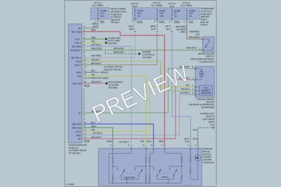 2009 Jaguar XJSuper Shift Interlock wiring diagram preview