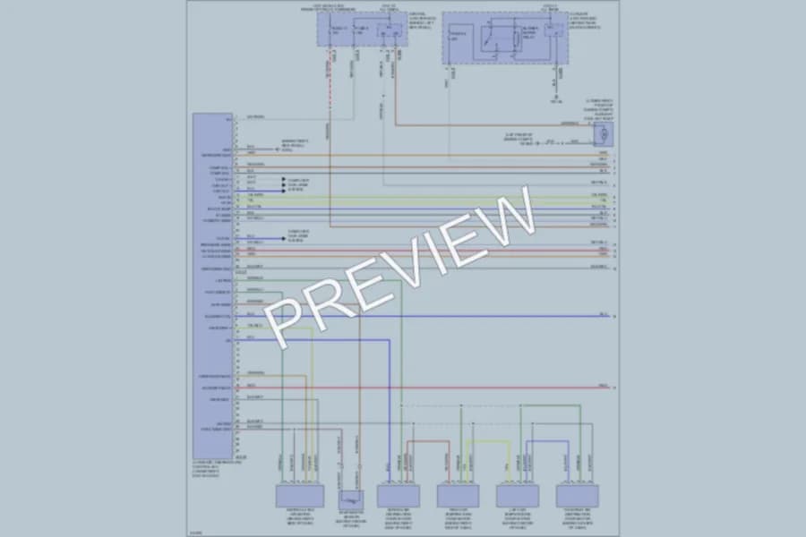 2009 Jaguar XK Air Conditioning wiring diagram preview