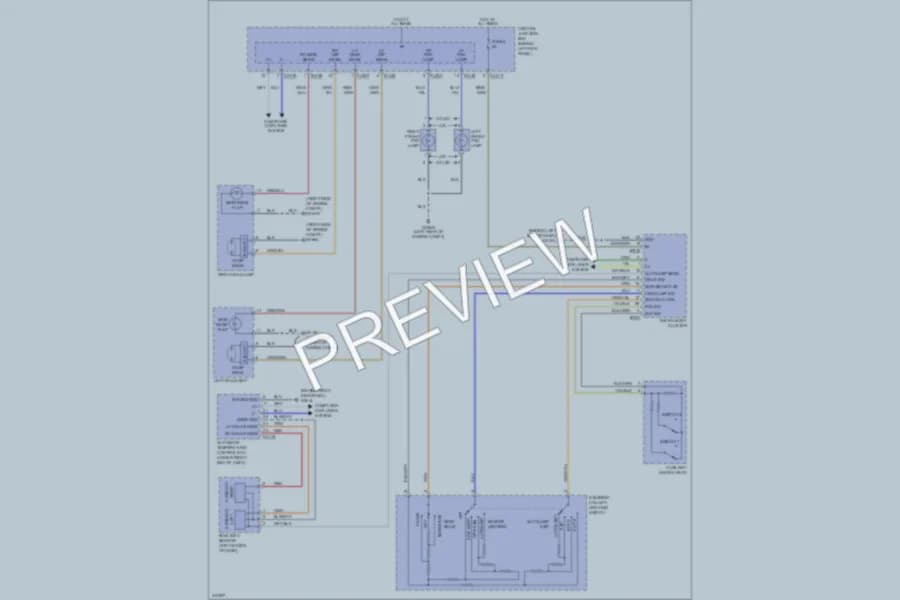 2009 Jaguar XK Headlights wiring diagram preview