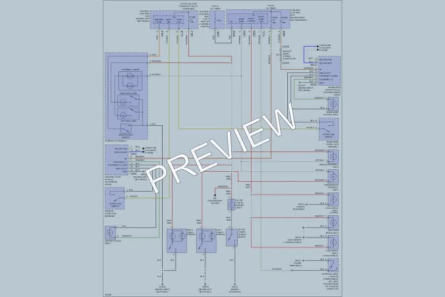 2009 Jaguar XK Interior Lights wiring diagram preview